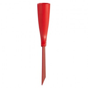 Vikan 40124 Nylon Scraper with Threaded Handle 100 mm Red